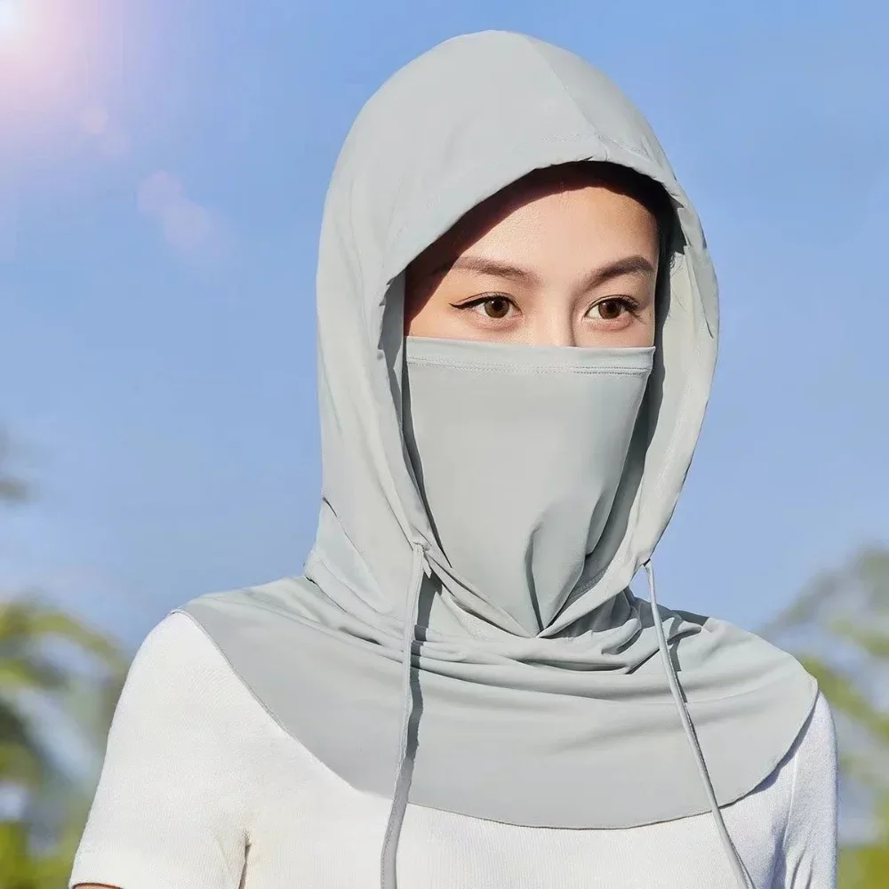 قناع وجه عالي الجودة للحماية من الأشعة فوق البنفسجية، حماية للرقبة قابلة للتنفس، قبعة بالاكلافا لركوب الدراجات في الهواء الطلق