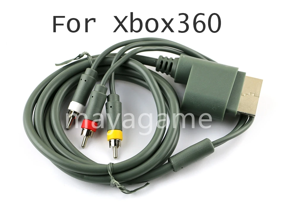 12pcs Plated FD18 HD TV Component Composite Audio Video AV Cable for Xbox360 Xbox 360 Brand New