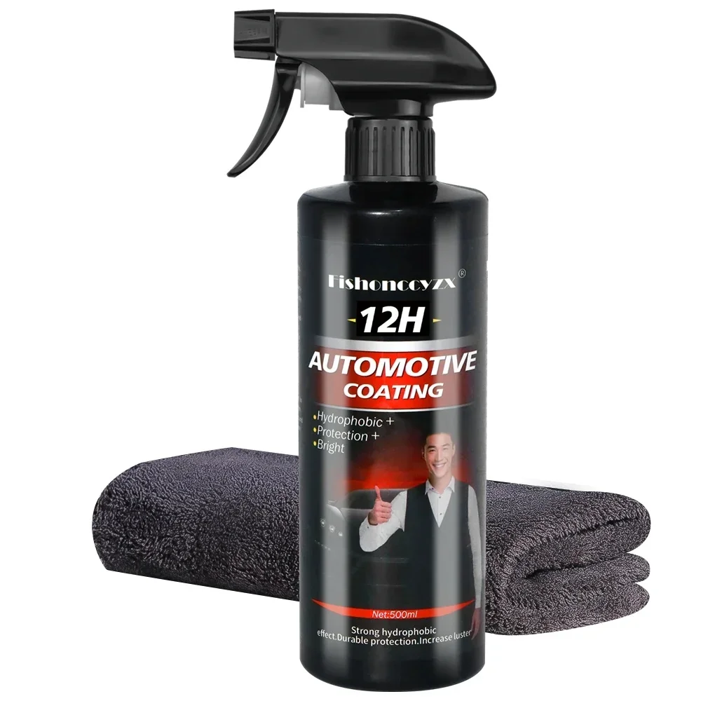 

For Car 500ML 12H Hardness Car Detailing Ceramic Coating Products Car Accessories Nano Glass Voiture Plastic Restorer Tool