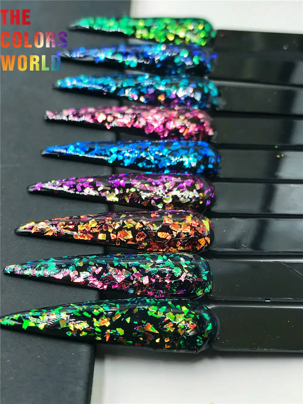 TCT-350 Chameleon Shift Color Mylar Shard Irregular Nails Glitter Nail Decoration Body Art Tumblers Crafts Festival Accessories