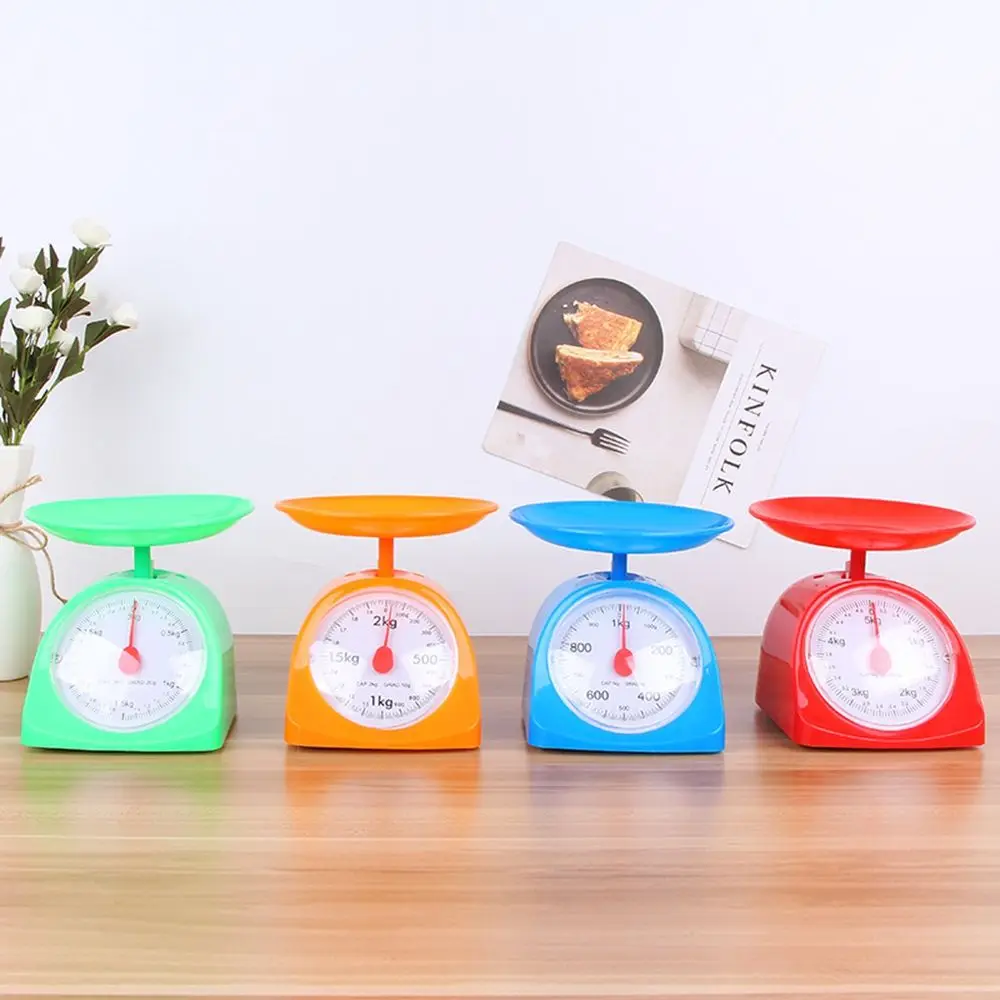 With Read Dial For Home Restaurant Baking Easy Cooking Vegetables Food Scale Weighing Tool Weighing Tray Kitchen Scale