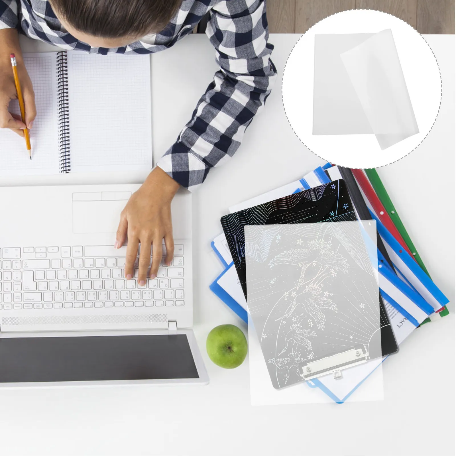 

100Pcs Laminating Sheets Transparent Waterproof Protective Film for Family Albums Office Files Photo Preservation