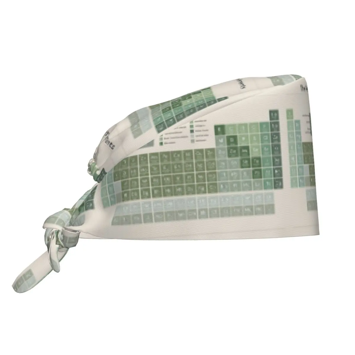 The Periodic Table Of The Elements Evergreen On Sand Scrub Hat Doctor Working Surgical Cap Adjustable Nursing Caps for Dentist