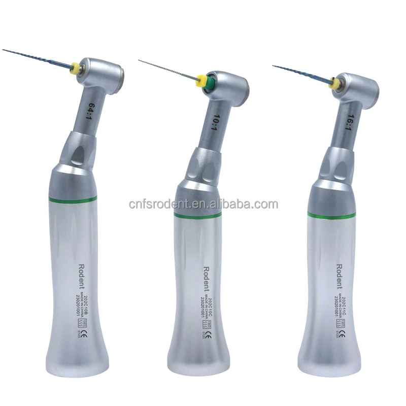 

Contra Angle Slow Low Speed Handpiece Dental Contra Angle Fit E type Motor 10:1 16:1 64:1 ratio Contra Angle