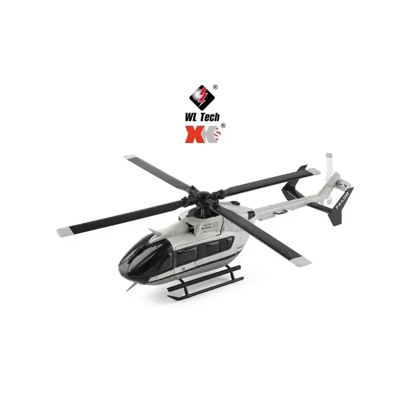 

Wltoys 2025 New K160 Four-Way Brushless Height Holding RC Helicopter Model Simulation EC-145 Without Flaps Remote Control Toy