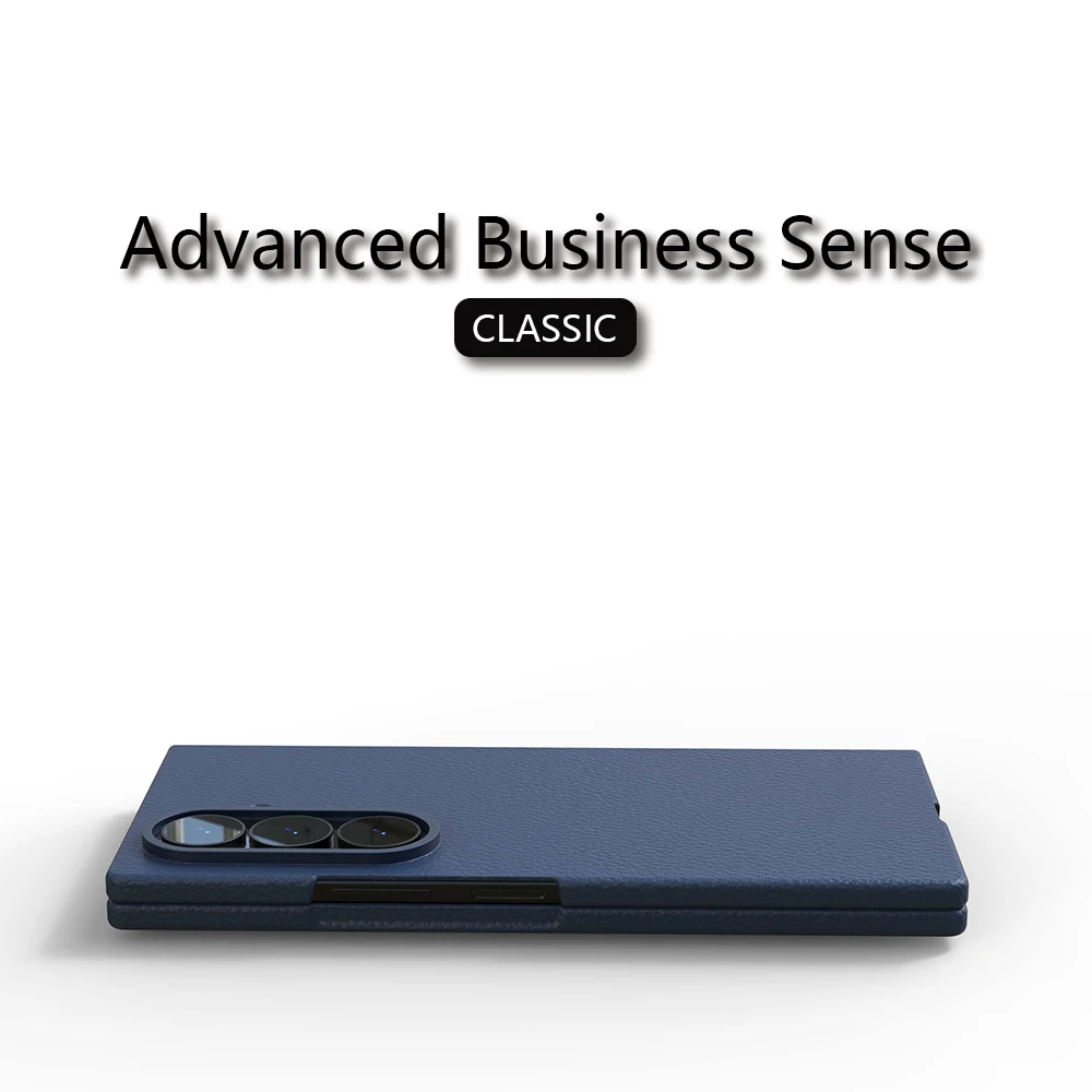 Luksusowe skórzane etui na telefon Samsung Galaxy Z Fold 8 Fold 8 Ultra Fold7 Fold 6, pełne ochronne etui na tył, odporne na wstrząsy. — zdjęcie produktu 2