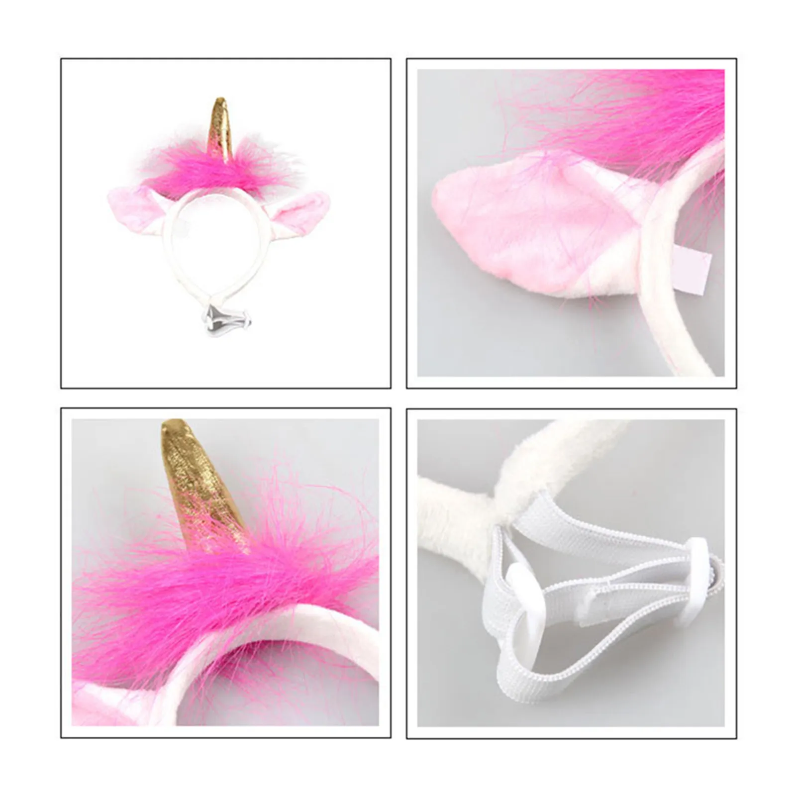 Diadema de unicornio para mascotas, gatos, perros y animales pequeños. Un accesorio de disfraz adorable para Halloween, Navidad y sesiones de fotos.