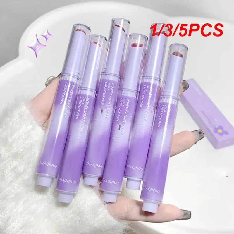 

1/3/5PCS Waterproof Lip Gloss Mirror-like Gloss Smooth Affordable And High Quality Lipstick Non Stick Lip Glaze