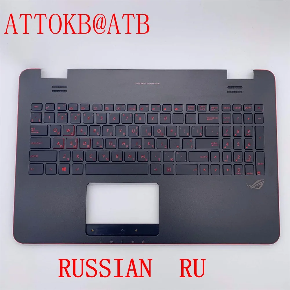 Russian/English/Spanish standard Laptop palmrest Keyboard for ASUS G551J G58J N551J G551JK N551JQ GL551JM G551JW with backlight