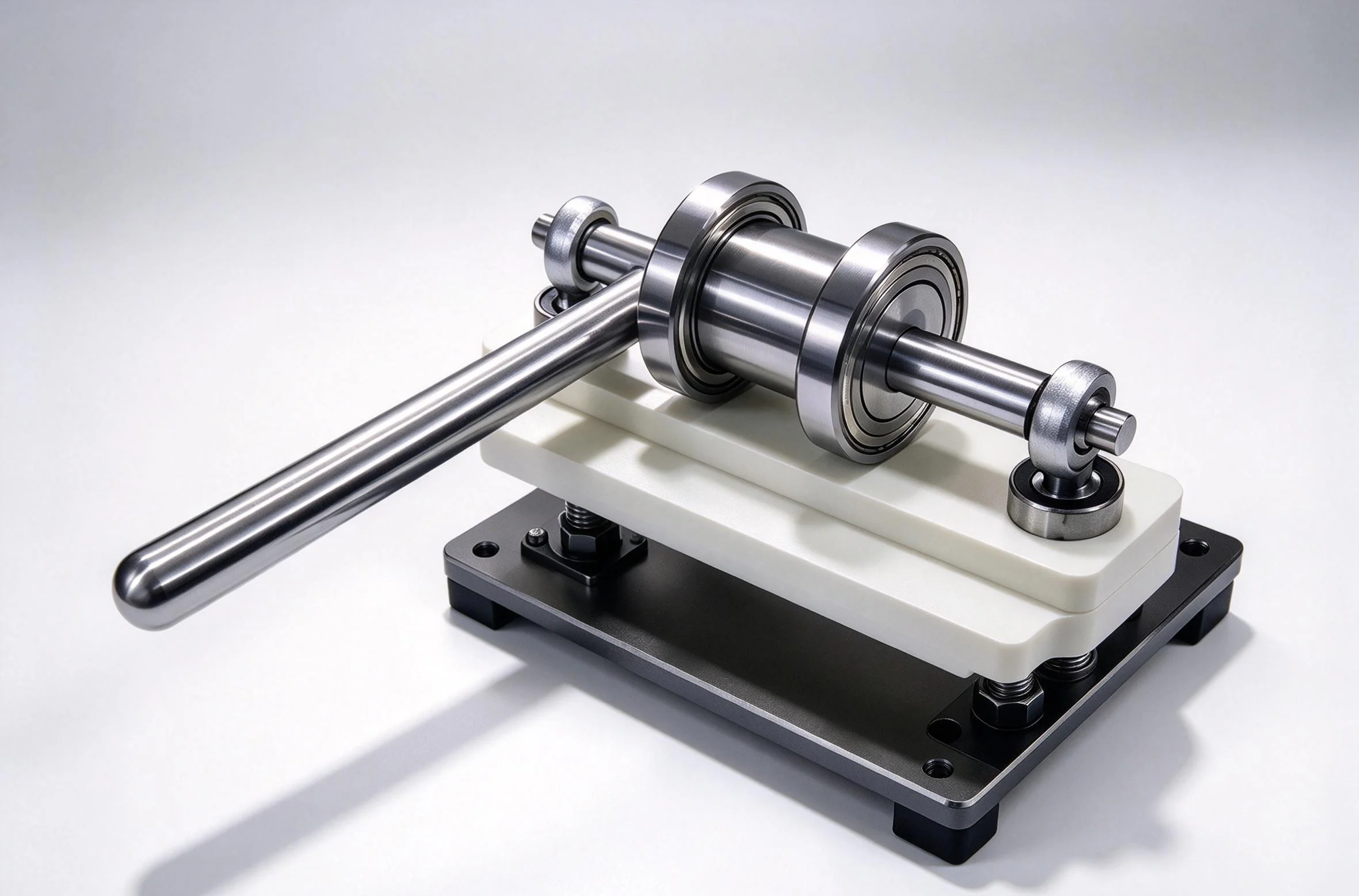 Manual Leather Die Cutting Machine, 0.8T Dual Wheel Hand Press, Mini Mold Punching Tool for PVC EVA Photo Paper