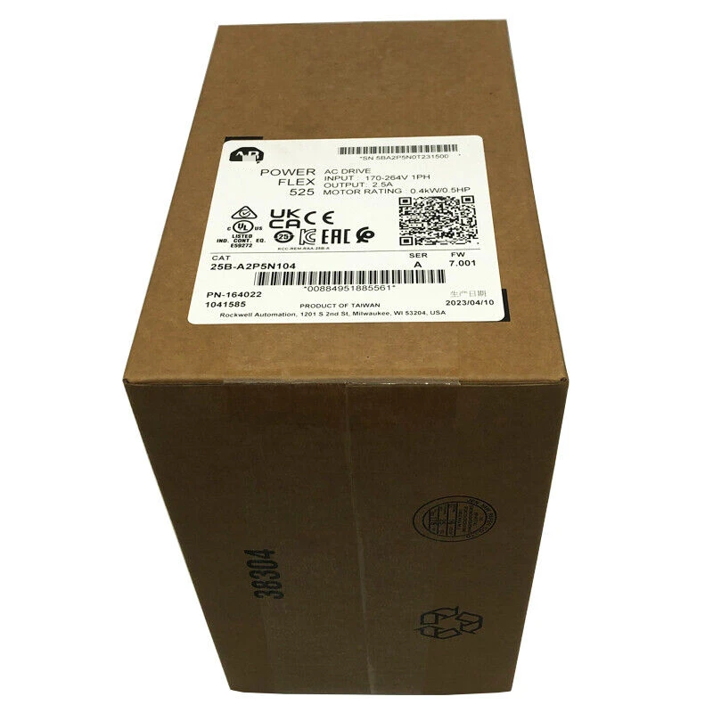 25B-A2P5N104 New PowerFlex 525 0.4KW(0.5HP) AC Drive 25B-A2P5N104