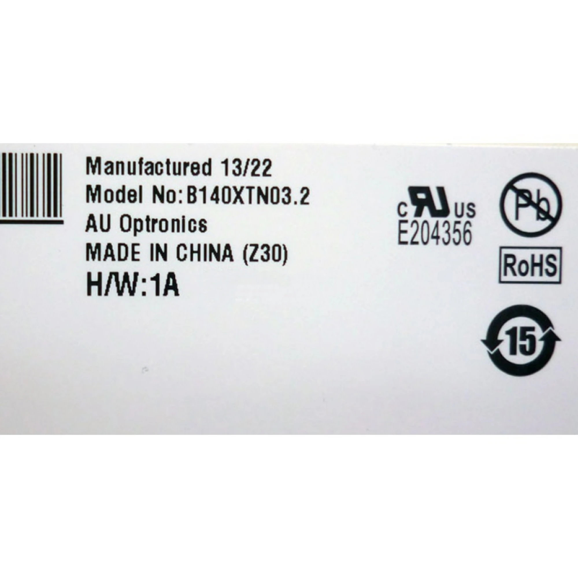 

B140XTN03.2 fit B140XTN02.4.6.D.E.A N140BGE-EB3 eDP 30 Pin for Acer ACER V5-473 472G E1/V3-472GLCD LED Display SCREEN