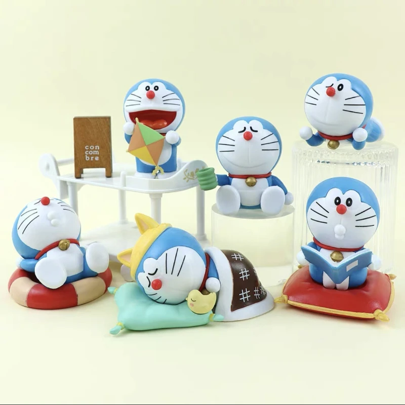 

Doraemon Lunch Break Series Model Cute Figure Anime Character Desktop Collection Ornament Children's Toy Statue Birthday Gift
