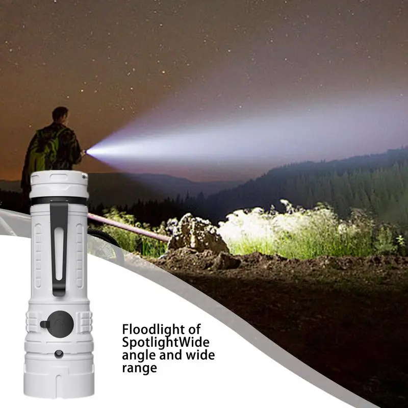 

Bright LED Flashlights Outdoor Handheld Camping Torch Light Multi-Functional LED Torch With Clip For Camping Hiking Reading