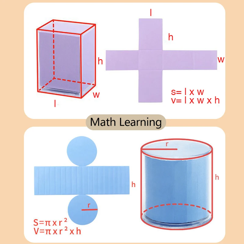 الأطفال ثلاثية الأبعاد الصلبة الهندسية شكل الرياضيات اللعب مونتيسوري Parish شفافة الهندسة نموذج تعلم لعبة تعليمية وسائل تعليمية