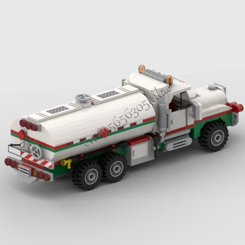 جديد 361 قطعة MOC مدينة الهندسة أوكتان شاحنة الوقود نموذج لتقوم بها بنفسك الأفكار الإبداعية التكنولوجيا لعب اطفال التجمع لغز هدية عيد ميلاد #4