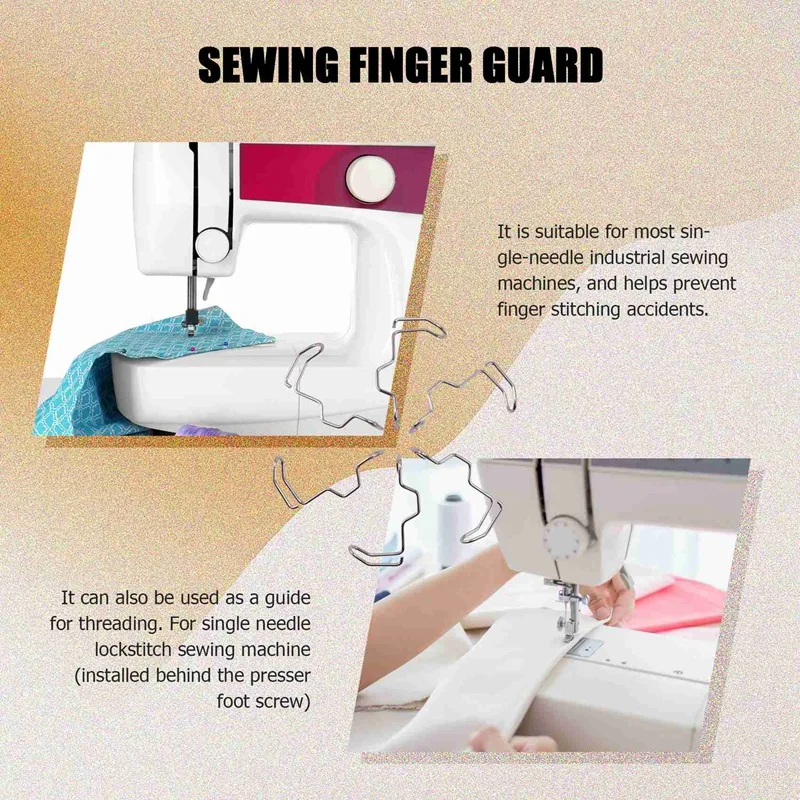 6 Pcs Sewing Machine Finger Guard, Safety Needle Finger Guard Can Prevent The User's Hand From Being Injured