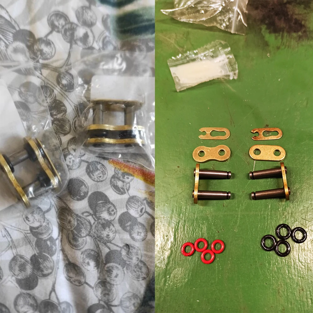 Motorcycle Chain Buckle Ring Link 420 428 520 525 530 Heavy Chain Connecting Connector Master Joint Link With O-Ring Chain Lock