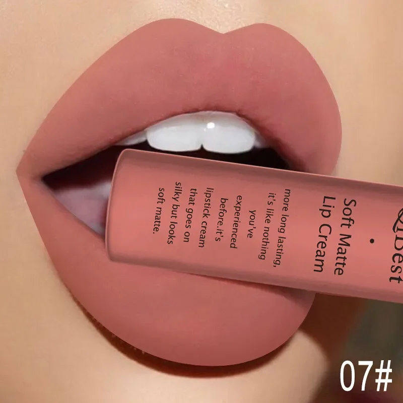 Rosa veludo fosco brilho labial sexy vermelho escuro hidratante batons líquidos à prova dwaterproof água de longa duração copos antiaderentes lábios esmalte maquiagem