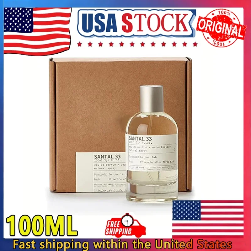 عطر سانتال 33 للجنسين، 3.4 أونصة، يتميز برائحة خشب الصندل وجوزة الطيب وخشب الأرز، مما يجعل هدية مثالية للعطلات #1
