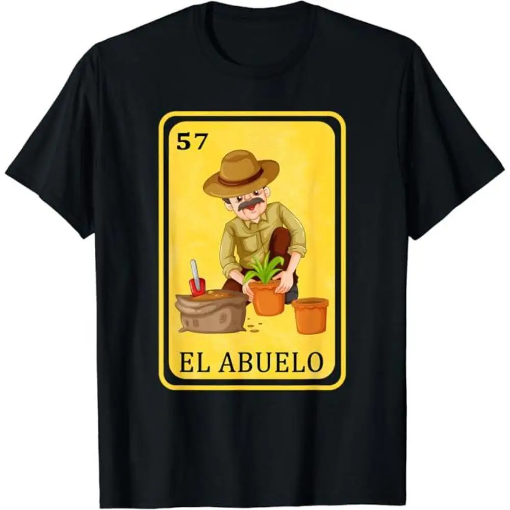 

El Abuelo Lotería T-shirt for Women, Mexican Bingo Grandfather Gift, Hispanic Culture Family Tee