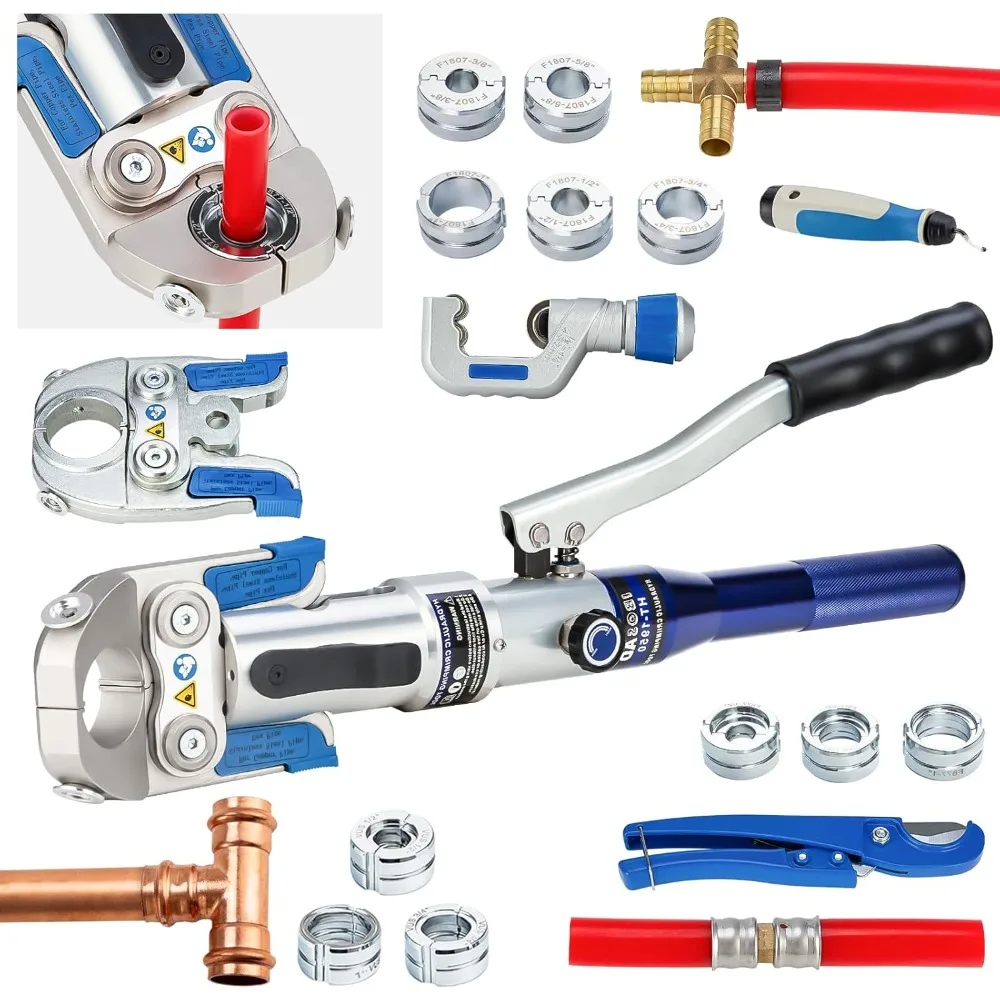 

Гидравлический обжимной инструмент с угловыми губками 30 градусов и штампами для пресс-фитингов из нержавеющей стали из меди PEX