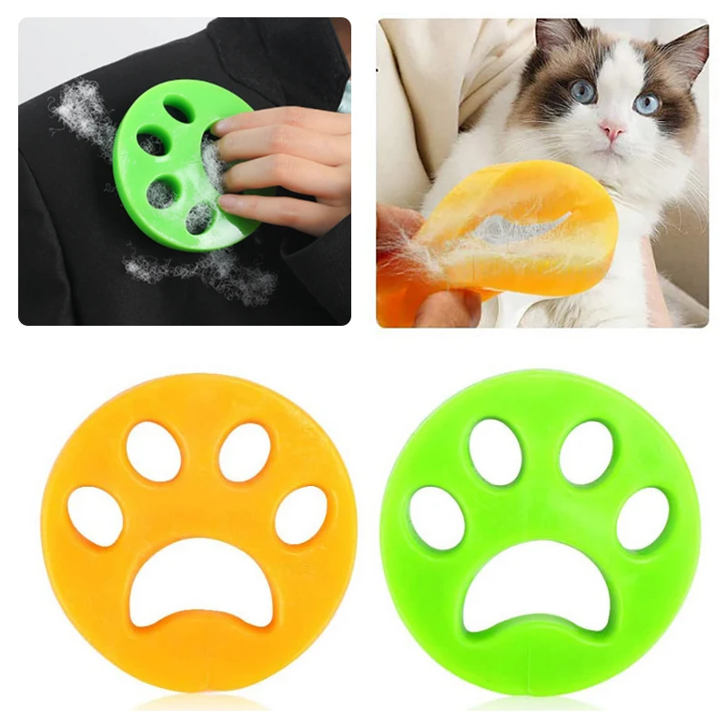 

Best Pet Sticky Hair Remover Silicone Self-cleaning Pet Cotton Hair Catching Collector Clothes Household Cleaning