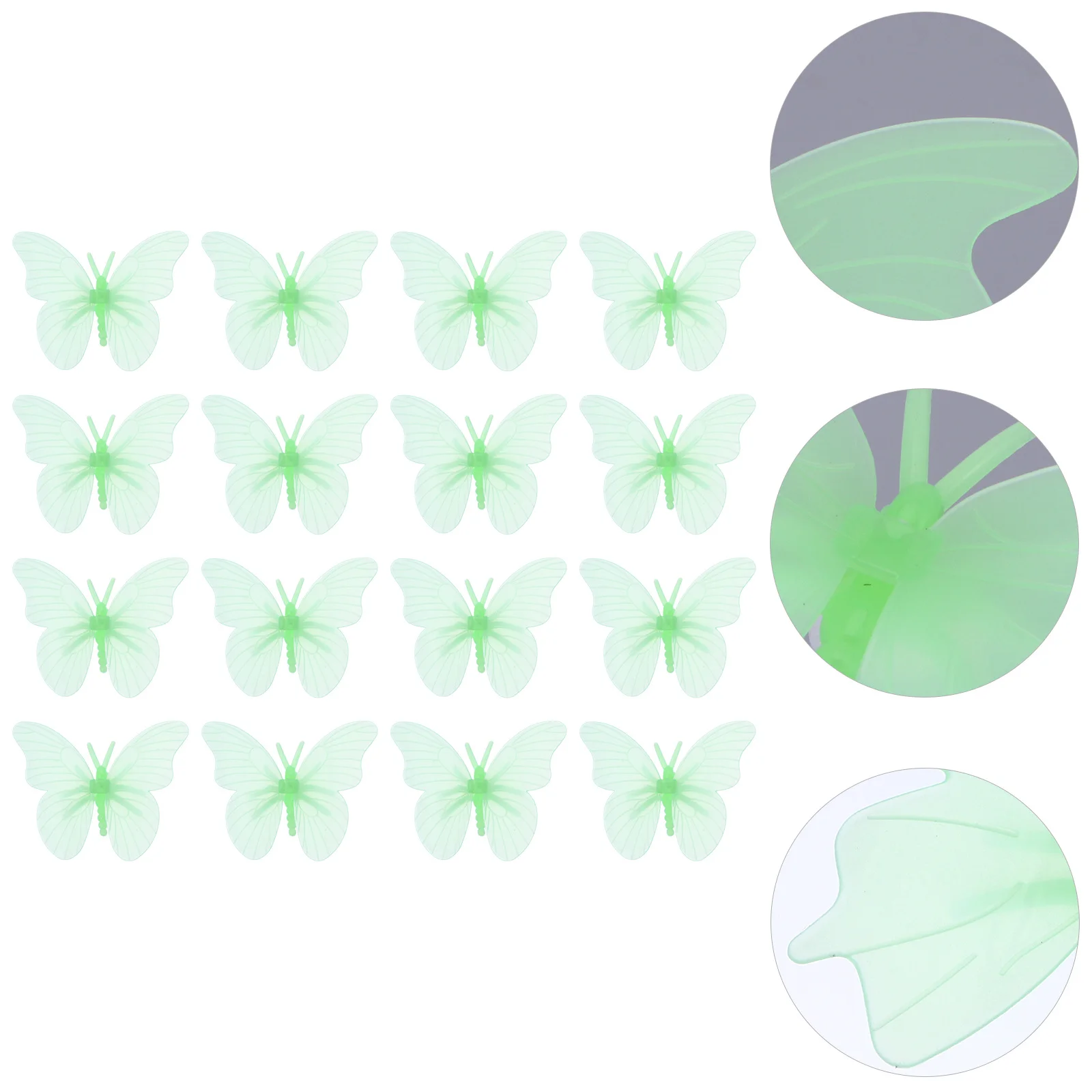 

20Pcs Safe Plastic Luminous Wall Stickers Easy Apply Remove Home Decor Glowing Wall Sticker Glowing Sticker Window Stickers