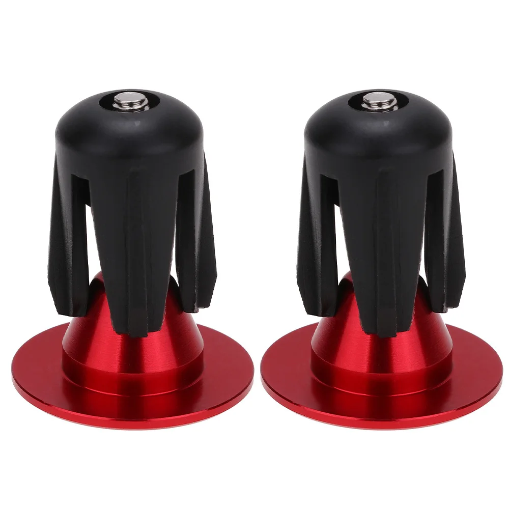 

1Pair Bike Handlebar End Caps Aluminum Alloy Locking Bar End Plugs Durable Lightweight Road Mountain Bike Accessories