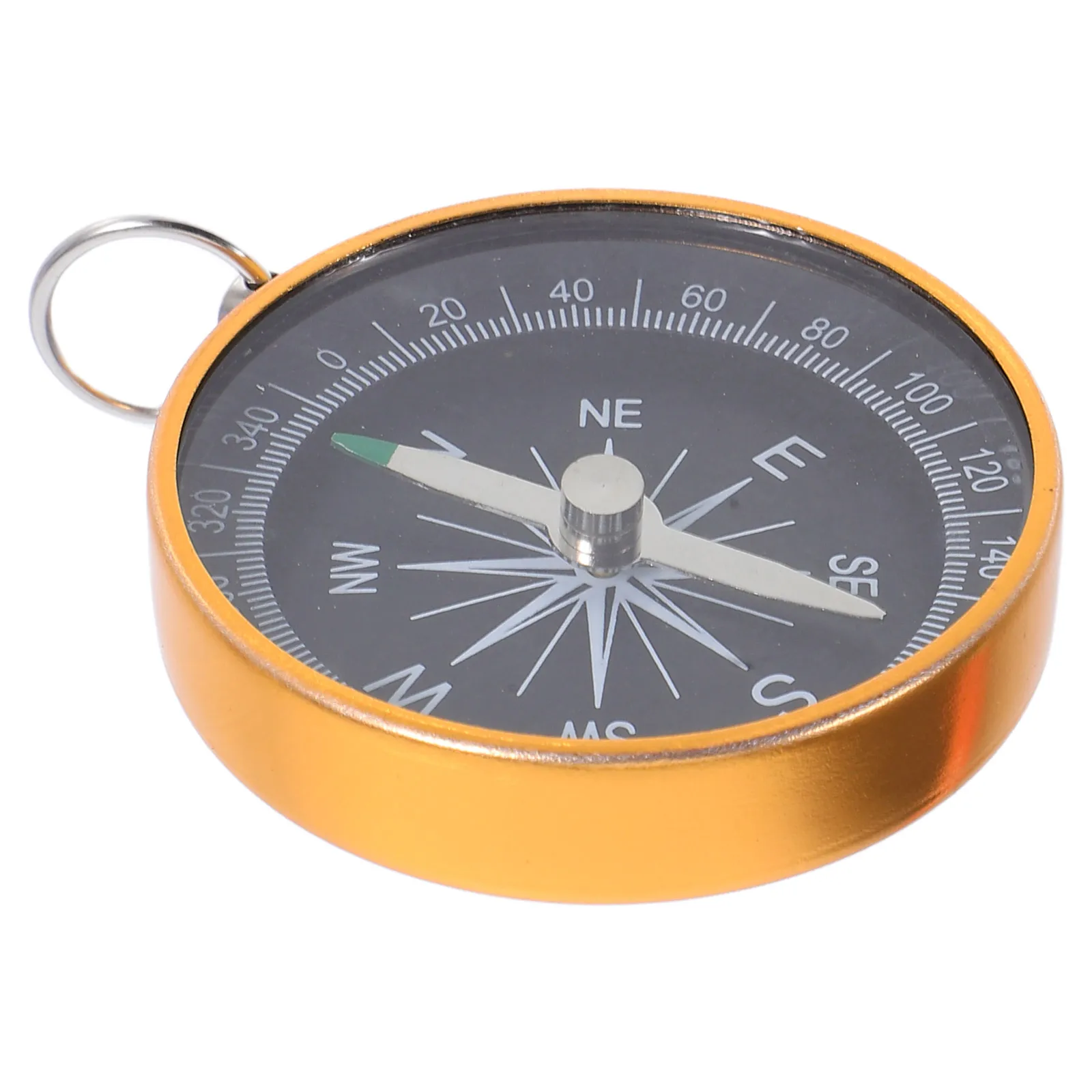 

1pc Durable Aluminum Alloy Portable Pocket Compass Keychain Mini Size Hiking Travel Direction Indicator Vintage Ornament Outdoor