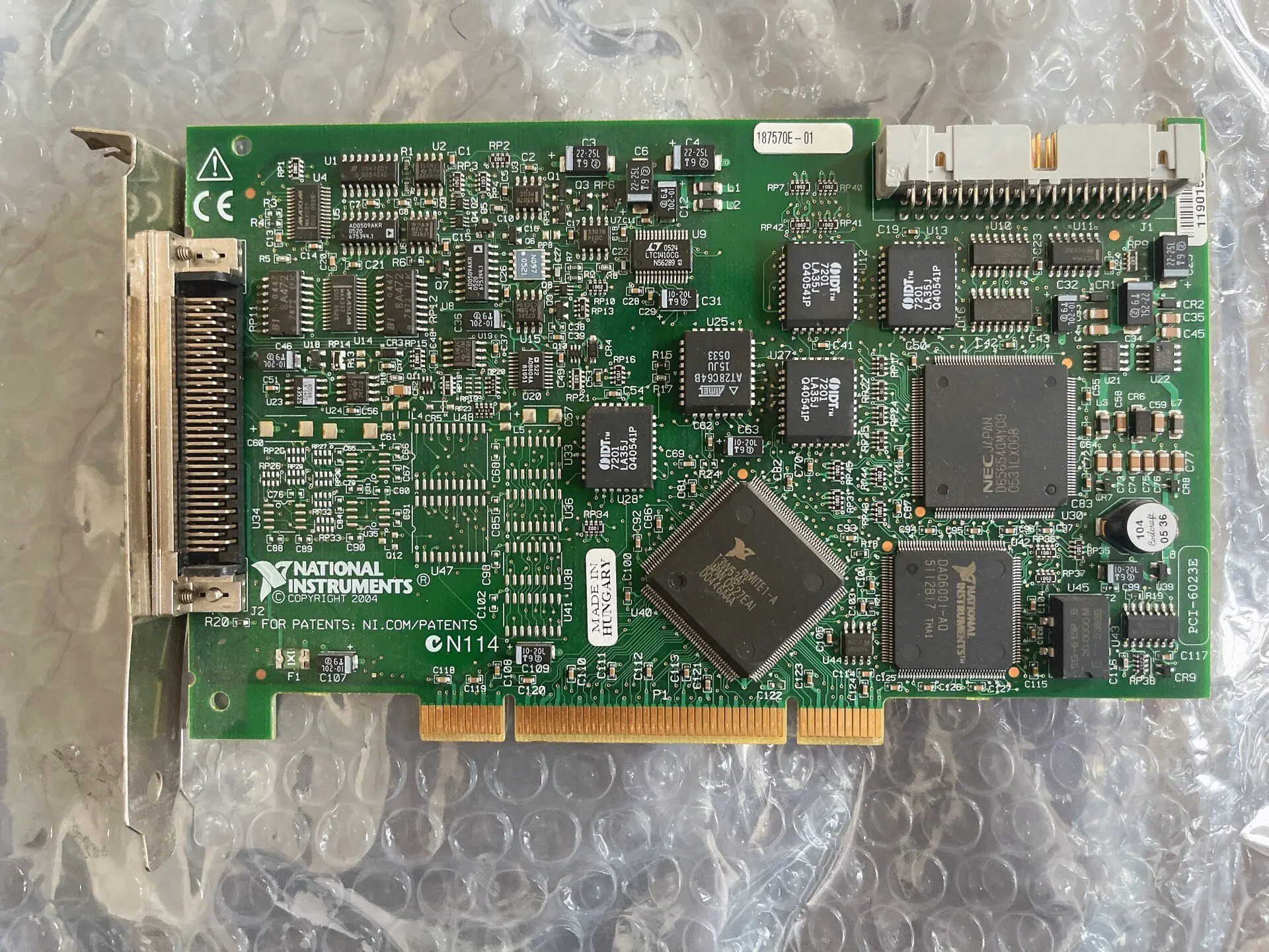 American NI Original PCI-6023E Data Collection Card, 16 Analog Input Multi-function