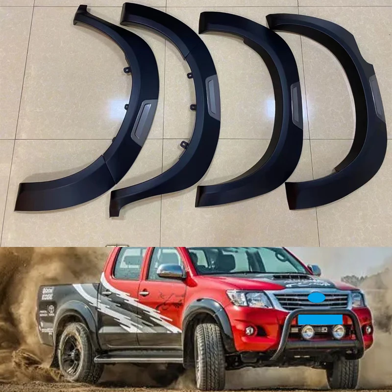 

Exterior Auto Parts Fender Flare Plate Cover For Hilux Vigo 2012 2013 2014 Pickup Styling Car Accessories