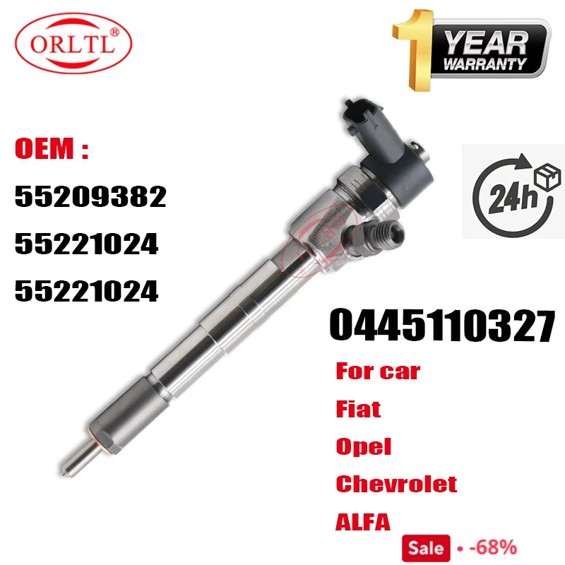 0445110327 OEM 55209382 55221024 55221024 NEW Diesel Fuel Injector 0 445 110 327 For ALFA FIAT OPEL Chevrolet  ORLTL