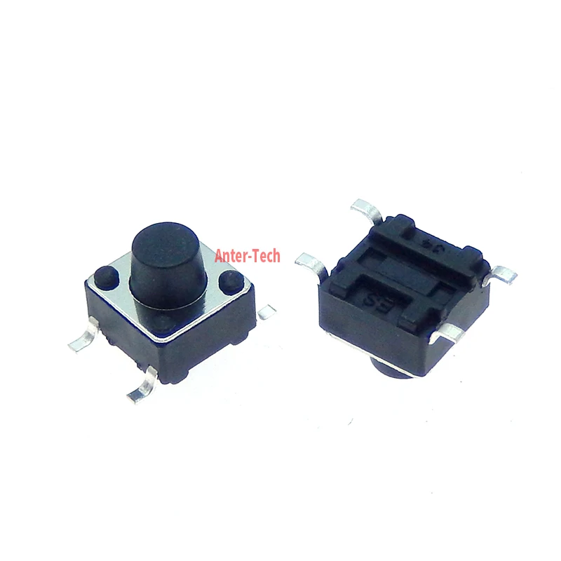 50PCS SMT 6*6* 6    6X6X6    6X6X6mm 4PIN patch switch Micro push button switch reset switch PCB SMD