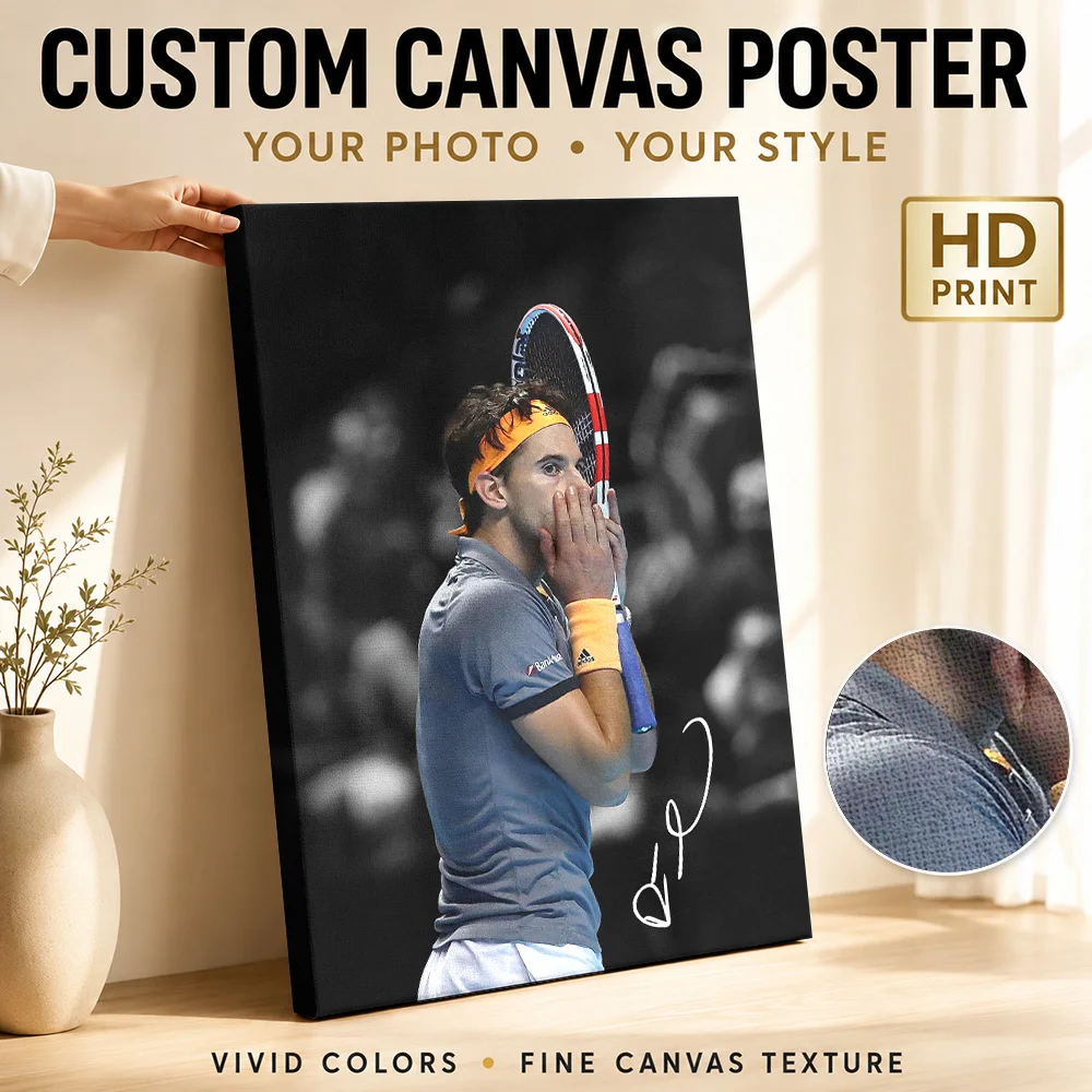 Lleyton Hewitt Canvas Print Poster Custom Photo Modern Aesthetic Wall Art for Dining Room Decor Collectible Ready to Hang Gift