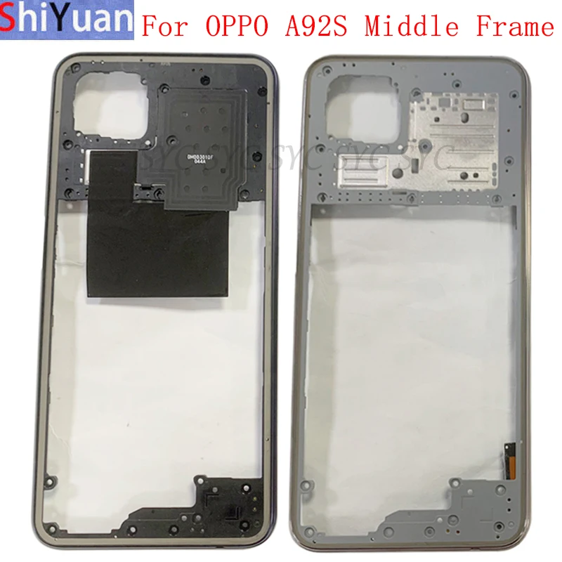 Phone Housing Middle Frame Center Chassis Cover For OPPO A92S Middle Frame Replacement Repair Parts