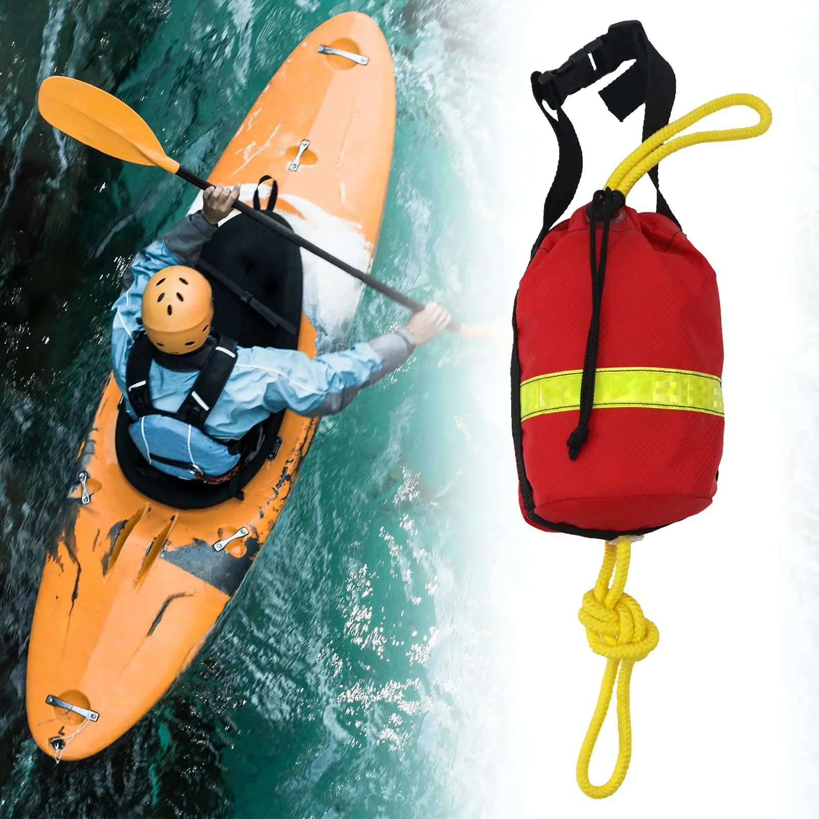 Water Throw Bag with Rope - Essential Rescue Gear for Swimming and Canoeing