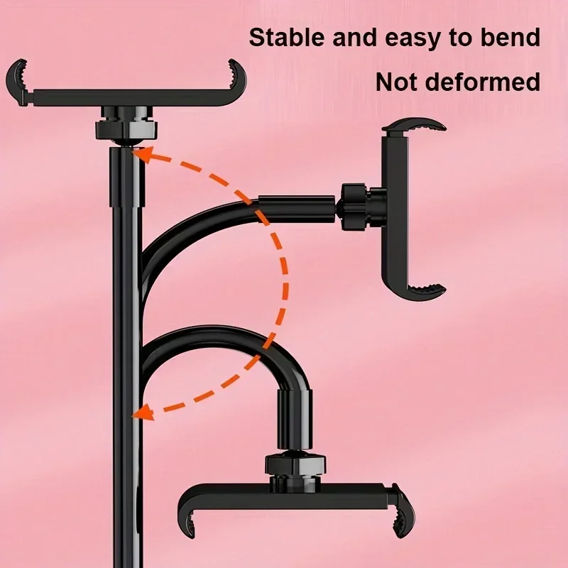 Hot Universal Lazy Bracket Mobile Phone Holder Gooseneck Stand Stents Flexible Bed Desk Table Clip Bracket for Smartphone Holder