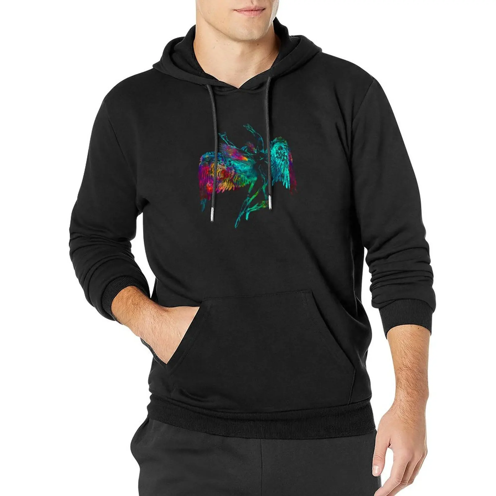 

ICARUS THROWS THE HORNS - WATERCOLOR ***FAV ICARUS GONE SEE BELOW*** Pullover Hoodie autumn jacket men hoodie for men