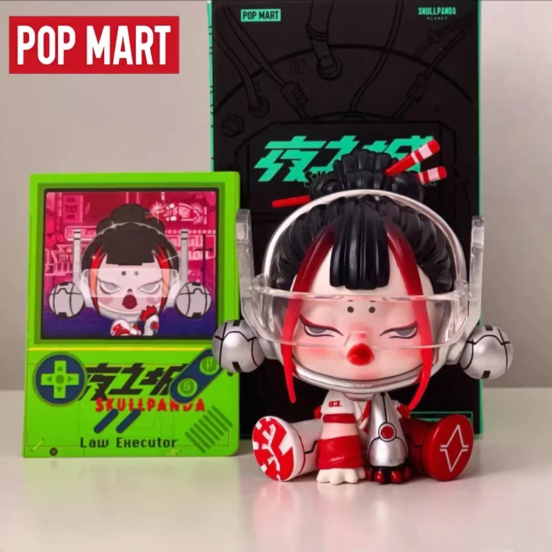 

Pop Mart Skullpanda City of Night Series Full Set Trendy Action Figure Blind Box Collectible for Adults Desktop Ornament Gift
