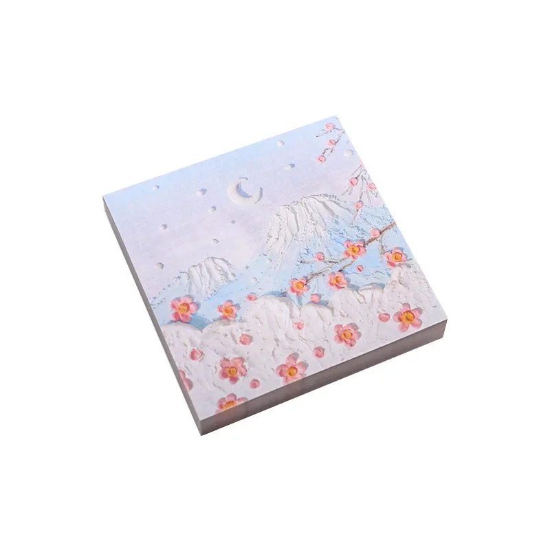 Landscape Oil Paintings Memo Pad Sticky Notes Memo Notebook Stationery School Supplies Kawaii Stationery