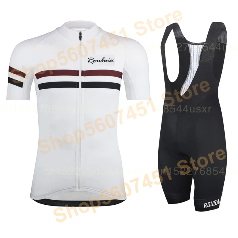 

2023 Pro Team Roubaix Summer Men's Cycling Jersey Set Short Sleeve Sport MTB Bicycle Bike Road Riding Clothing Bib Shorts