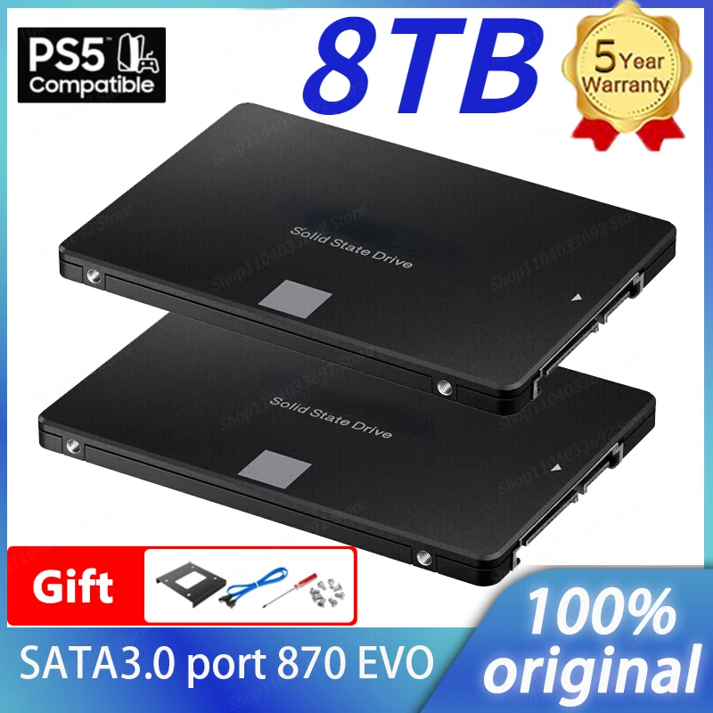 100% Original 870EVO SATA3.0 Laptop Desktop Ssd Gaming SSD