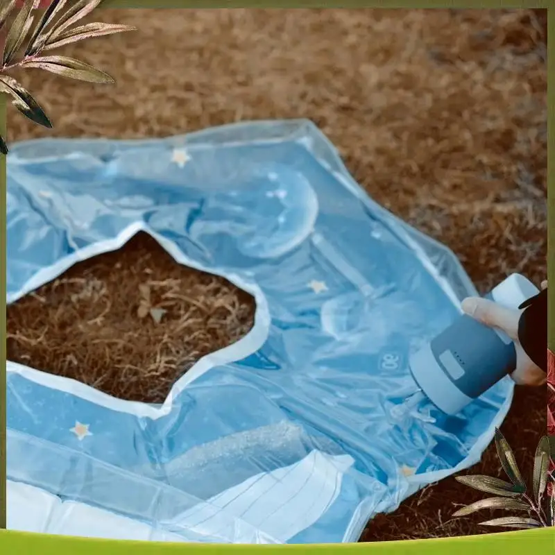 

Reliable-Versatile Electric Air Pump With LED Light Compact For Camping Ideal For Outdoor Use Blue