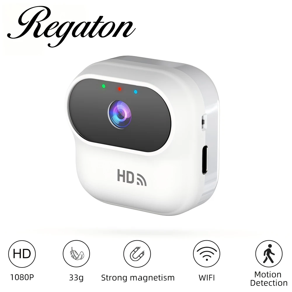 Smart Mini WiFi HD Camera, Indoor Home Security Video Survei