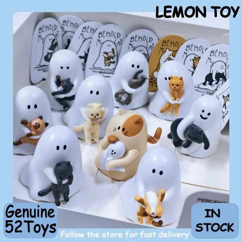 52toys Ghody Behold My Cat Serie Blind Box Niedliche Mini-Figuren Sammlung Desktop-Ornament Modischer Trend Überraschungsgeschenk Original
