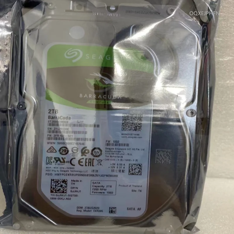 New Original HDD For Seagate BarraCuda 2TB 3.5