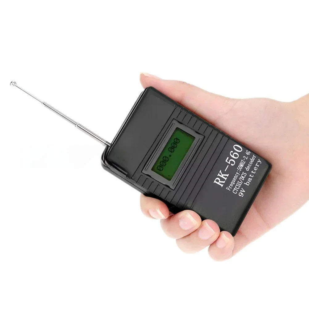 1pc RK560 Frequency Meter Counter Accurate Testing 50MHZ-2.4GHz Battery Powered Frequency Counter Instruments Replace Parts