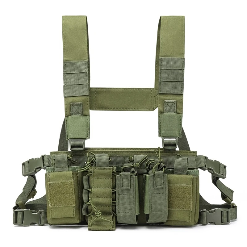 Bolsa táctica para aparejo de pecho, arnés de Radio, bolsa frontal, funda, chaleco militar, bolsa de aparejo, bolsa de cintura de Radio bidireccional funcional ajustable