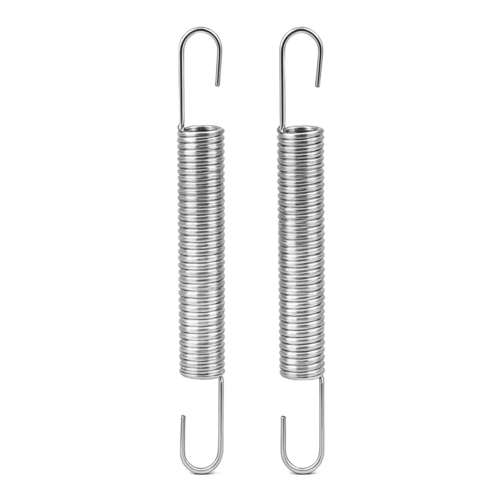 2 Pack 4 Inch 540183#61 Mechanical Extension Springs with Hook Ends for Use in Automotive Industrial and Household Projects